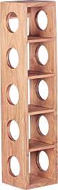 Weinregal Mumbai aus Holz Akazie ca. 15x70x15 cm