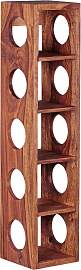 Weinregal Mumbai aus Holz Sheesham massiv