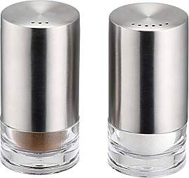 Weis 11233 Salz-/Pfefferstreuer, Edelstahl-Acryl,