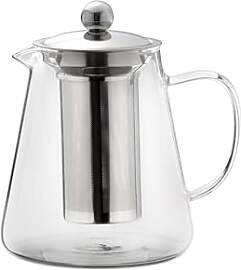 Weis Teekanne 1,2 L mit Teefilter aus Edelstahl