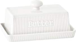 weiß Butterdose Keramik für 250g Butter,