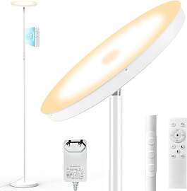 Weiß LED Stehlampe , 3600LM 36W Deckenfluter