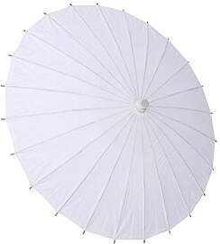 Weißer Papier Sonnenschirm, Handgefertigt,