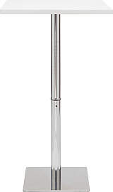 Weißer quadratischer Design-Bartisch JACK