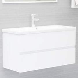 Weißer Waschbeckenunterschrank, 90 x 38,5 x 45