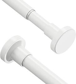 WELDUN 2 Stücke Gardinenstange ohne Bohren