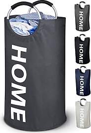 WELLENBORG® Faltbarer Wäschekorb faltbar grau