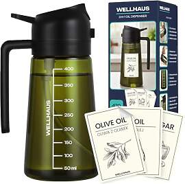 Wellhaus Olivenölspender & Ölsprüher 2in1