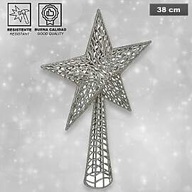 WellHome - Christbaumspitze in Silber - (H)38 cm