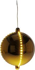 WellHome - LED-Christbaumkugel in Gold - Ø 15 cm