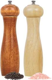 Wellong Hölzerne Salz und Pfeffermühle, 8 Zoll