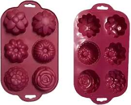 Wenco Muffinform Silkon Backform Form 6x Blumen