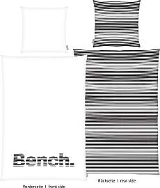 Wendebettwäsche BENCH. "Bench", grau,