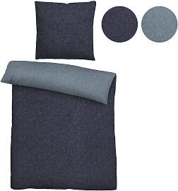 Wendebettwäsche BIBERNA "Hermal", blau, 