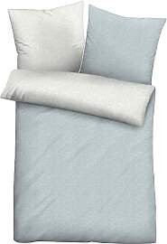 Wendebettwäsche BIBERNA "Hermal", blau