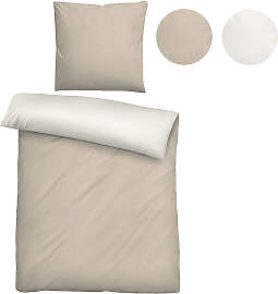 Wendebettwäsche BIBERNA "Hermal", grau