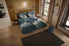 Wendebettwäsche "Eagle", multi, B/L: