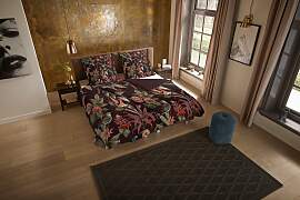 Wendebettwäsche "Elmira", bordeaux,