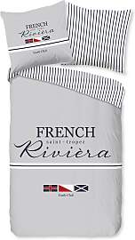 Wendebettwäsche "French", grau, B/L: