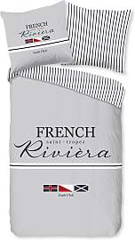 Wendebettwäsche "French", grau, B/L: