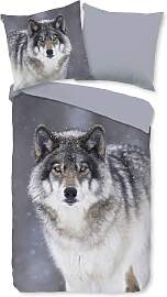 Wendebettwäsche GOOD MORNING "Wolfie",