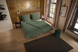 Wendebettwäsche "Groningen", oliv