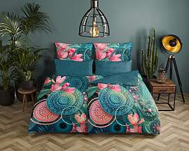 Wendebettwäsche HIP "Zahra", petrol,