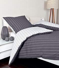 Wendebettwäsche JANINE "TANGO", grau