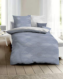 Wendebettwäsche KAEPPEL "Ikat", grau