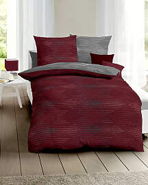 Wendebettwäsche KAEPPEL "Ikat", rot
