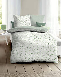 Wendebettwäsche KAEPPEL "Leaf", grün,