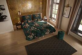 Wendebettwäsche "Lido", dunkel grün,