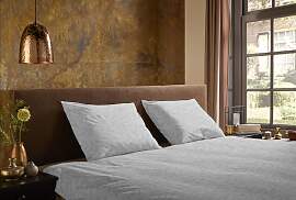 Wendebettwäsche "Venlo", grau, B/L: