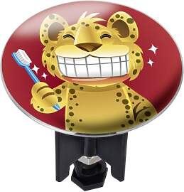WENKO 21259100 Waschbeckenstöpsel Pluggy XL Tiger 