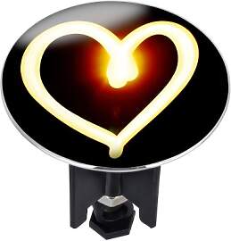 WENKO 21419100 Waschbeckenstöpsel Pluggy XL Flame 