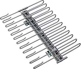 WENKO ausziehbarer Hosenbügel, Halter für 12
