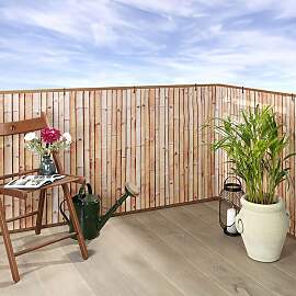 Wenko - Balkon-Sichtschutz in Hellbraun - (B)500 x 