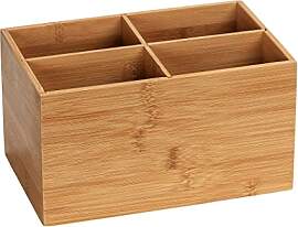 WENKO Bambus Box Terra 4 Fächer,