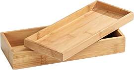WENKO Bambus Box Terra mit Deckel, schmale