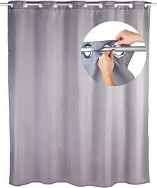 WENKO Duschvorhang Comfort Flex Grau,