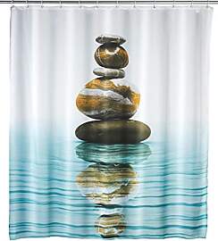WENKO Duschvorhang Meditation, Textil-Vorhang