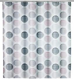 WENKO Duschvorhang Pastell Dots wasserabweisend,
