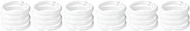 WENKO Duschvorhangringe groß Weiß 12er Set 12er