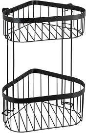 WENKO Eckregal 2 Etagen Classic Plus Black,