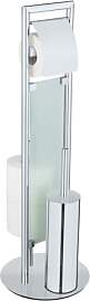 WENKO Edelstahl Stand WC-Garnitur Mod. Sulmona,