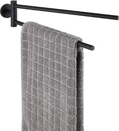 WENKO Handtuchhalter mit 2 Armen Bosio, Edelstahl, 