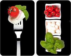 WENKO Herdabdeckplatte Universal Caprese, 2er Set