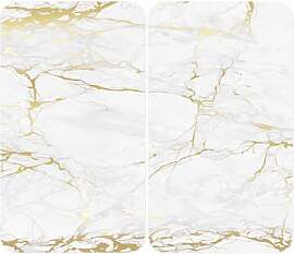 WENKO Herdabdeckplatte Universal Mod. Marmor Gold, 