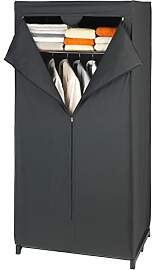 WENKO Kleiderschrank Mod. Deep Black mit Ablage