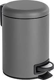WENKO Kosmetik Treteimer Leman Grau 3 l -